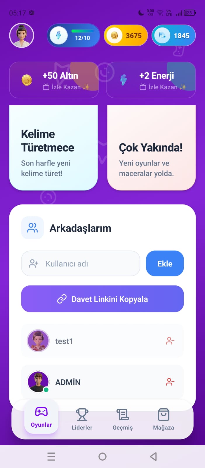 Kelime Düellosu ULTIMATE oyun ekran görüntüsü